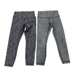 Bundle of 2 Lululemon Women's Wunder Under Hi-Rise 7/8 Tight 25" Size 8